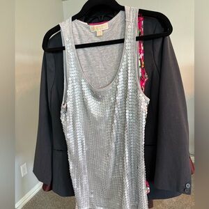 Micheal kors sparkly tank top